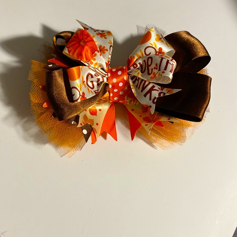 Thanksgiving hair bow